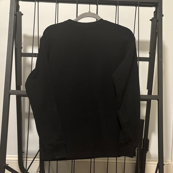 Black Crew Neck Long Sleeve Zara Shirt - Picture 3 of 4